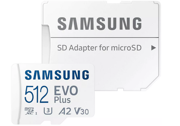 Nowa Karta Pamięci Samsung 512GB microSDXC EVO Plus + Adapter